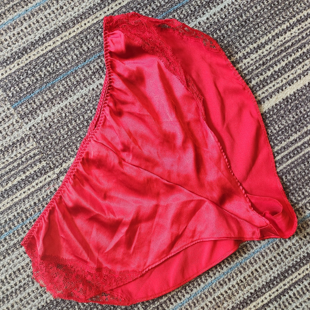 Victoria's Secret Red Polyester Sexy Lace Detail Panties
